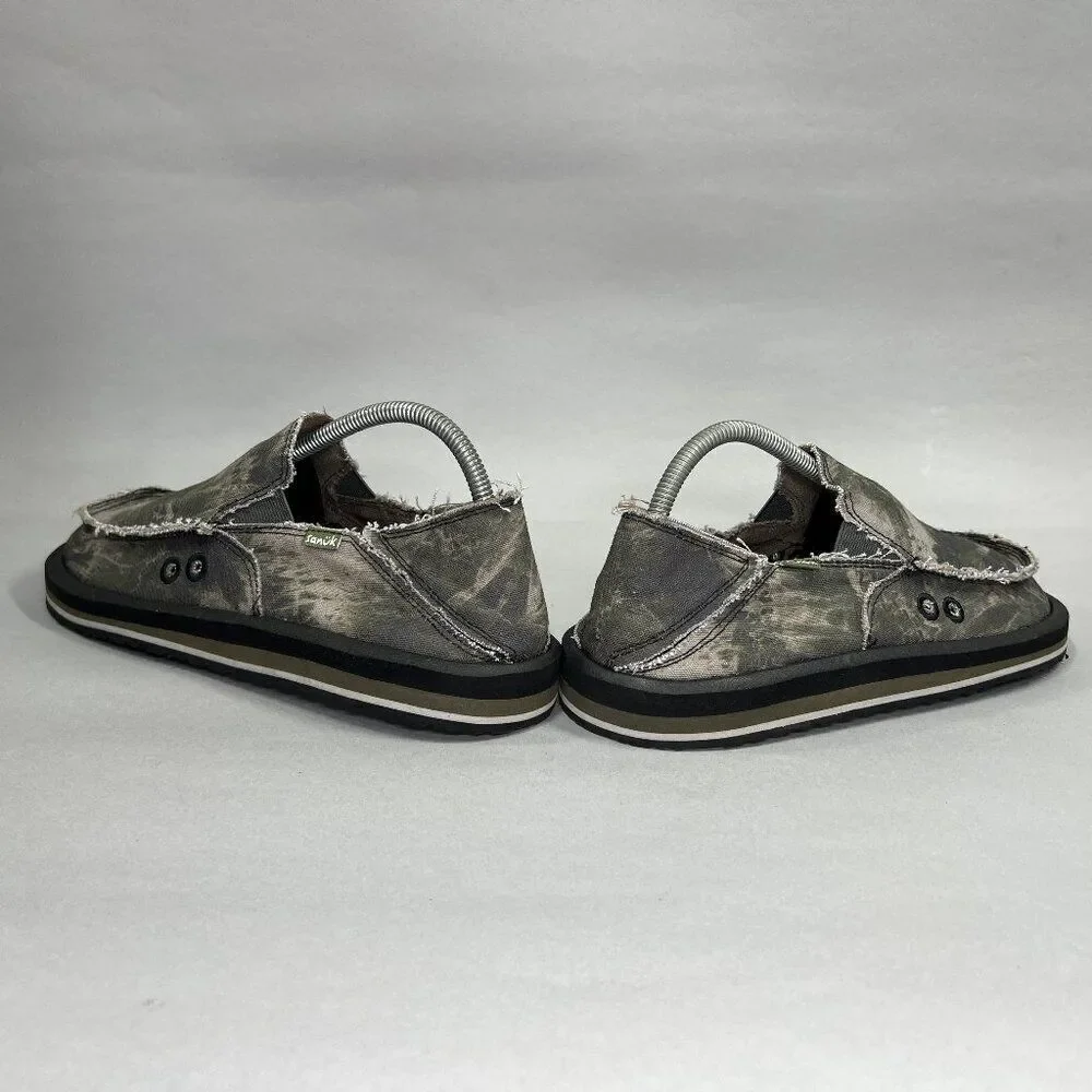 Sanuk Men's Size 8 Vagabond Soft Top Tie Dye Slip On‎ Loafers